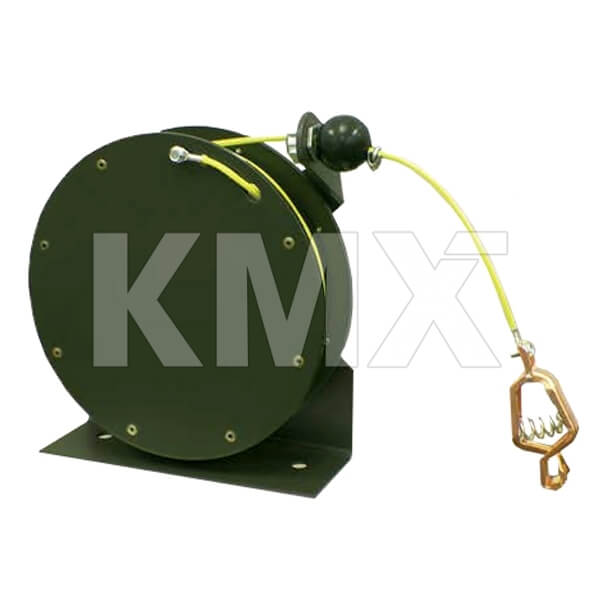 Delmaco Static Discharge Grounding Reel, 50' Coated Cable - KMX USA