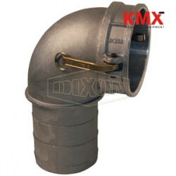 Cam & Groove 90° Type C Coupler x Hose Shank Elbow 150C-90AL