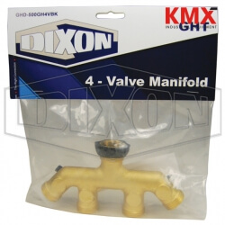 4-Valve Manifold- Retail Packaged GHD-500GH4VBK