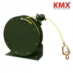 DELMACO Static Discharge Grounding Reel 50', Green and Yellow coated cable FG1550GC