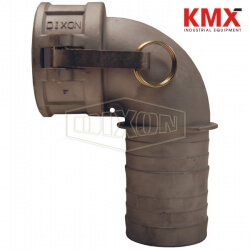 Cam & Groove 90° Type C Coupler x Hose Shank Elbow 300C-90SS
