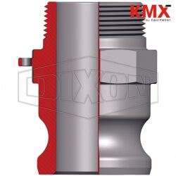 Dixon® Cam & Groove Type F Adapter x Male NPT 50-F-SS
