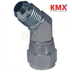 45° Male JIC 37° Flare x Female JIC 37° Swivel Elbow 6502-16