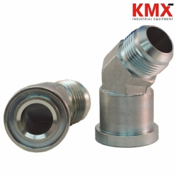 45° Flange Elbow x Male JIC Hydraulic Adapter C6145F3232